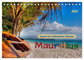 Mauritius – Insel im Indischen Ozean (Tischkalender 2024 DIN A5 quer), CALVENDO Monatskalender von Roder,  Peter