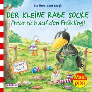 Maxi Pixi 290: VE 5: Der kleine Rabe Socke freut sich auf den Frühling (5×1 Exemplar) von Moost,  Nele, Rudolph,  Annet