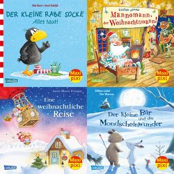 Maxi-Pixi-4er-Set 67: Winterzeit mit Maxi Pixi (4×1 Exemplar) von Chapman,  Linda, Frisque,  Anne-Marie, Himmel,  Anna, Jakobs,  Günther, Moost,  Nele, Rudolph,  Annet, Warnes,  Tim