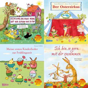 Maxi-Pixi-4er-Set 85: Frühling mit Maxi Pixi (4×1 Exemplar) von Diverse