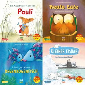 Maxi-Pixi-Box 79: Bilderbuch-Stars bei Maxi Pixi (4×5 Exemplare) von de Beer,  Hans, Friester,  Paul, Goossens,  Philippe, Pfister,  Marcus, Tharlet,  Eve, Weninger,  Brigitte