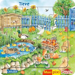 Maxi Pixi: Maxi-Pixi-Puzzle: Tiere von Henkel,  Christine