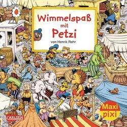 Maxi Pixi 170: VE 5 Wimmelspaß mit Petzi (5 Exemplare) von Rehr,  Henrik, Sanderhage,  Per