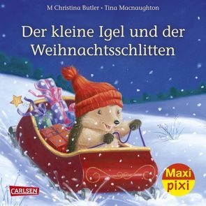 Maxi Pixi 239: VE 5 Der kleine Igel und der Weihnachtsschlitten (5 Exemplare) von Butler,  M Christina, Macnaughton,  Tina