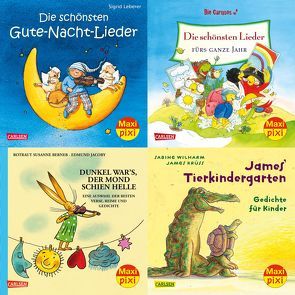 Maxi-Pixi-4er-Set 61: Die schönsten Reime und Lieder (4×1 Exemplar) von Berner,  Rotraut Susanne, Jacoby,  Edmund, Krüss,  James, Leberer,  Sigrid, Wilharm,  Sabine