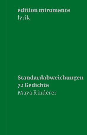 Maya Rinderer. Standardabweichungen. von Rinderer,  Maya