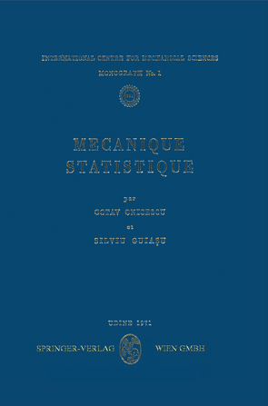 Mecanique statistique von Giuaşu,  Silviu, Onicescu,  Octav