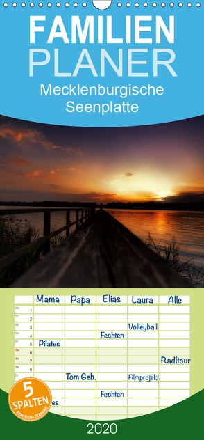 Mecklenburgische Seenplatte – zum Träumen schön – Familienplaner hoch (Wandkalender 2020 , 21 cm x 45 cm, hoch) von Petra Voß,  ppicture-