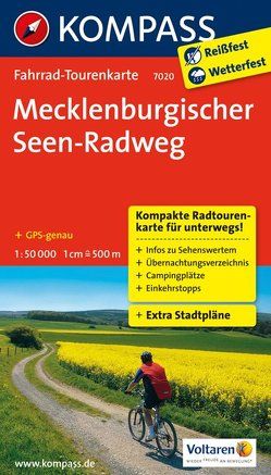 KOMPASS Fahrrad-Tourenkarte Mecklenburgischer Seen-Radweg 1:50.000 von KOMPASS-Karten GmbH