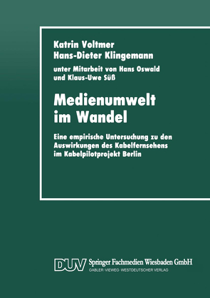 Medienumwelt im Wandel von Katrin Voltmer,  Katrin Voltmer