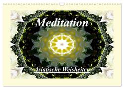 Meditation – Asiatische Weisheiten (Wandkalender 2024 DIN A3 quer), CALVENDO Monatskalender von Art-Motiva,  Art-Motiva