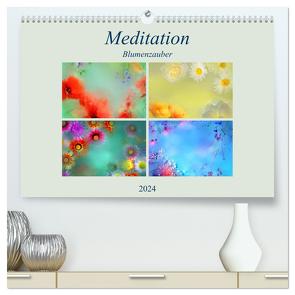 Meditation-Blumenzauber (hochwertiger Premium Wandkalender 2024 DIN A2 quer), Kunstdruck in Hochglanz von Altenburger,  Monika