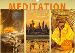 MEDITATION Momente für mich (Wandkalender 2023 DIN A3 quer) von BuddhaART