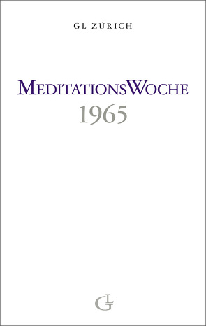 Meditationswoche 1965 von Brunner,  Beatrice