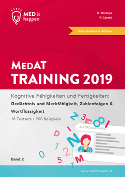 MEDithappen MedAT Training 2019, Band 2 von Boztepe,  Bedirhan, Casetti,  Pascal