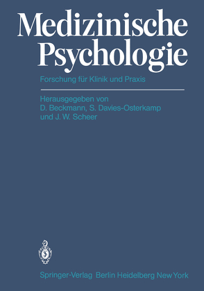 Medizinische Psychologie von Beckmann,  D., Davies-Osterkamp,  S., Scheer,  J.W.