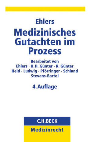 Medizinisches Gutachten im Prozess von Ehlers,  Alexander P. F., Günter,  Hans Helmut, Günter,  Rudolf, Held,  Thomas, Ludwig,  Wolf-Dieter, Pförringer,  Wolfgang, Schlund,  Gerhard H., Stevens-Bartol,  Eckart