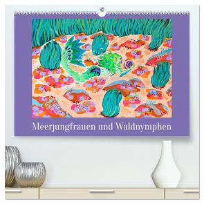 Meerjungfrauen und Waldnymphen (hochwertiger Premium Wandkalender 2024 DIN A2 quer), Kunstdruck in Hochglanz von Niisirum,  Niisirum