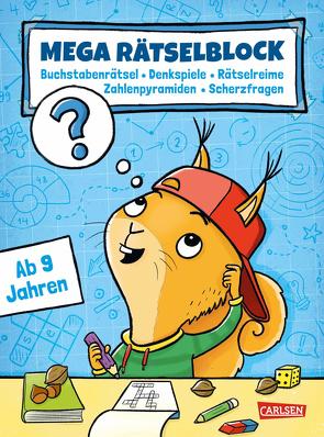 Mega Rätselblock – Buchstabenrätsel, Denkspiele, Zahlenpyramiden, Rätselreime, Scherzfragen von Eisendle,  Carmen, Riter,  Jasmin