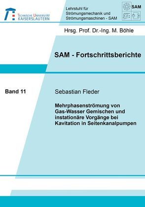 Mehrphasenströmung von Gas-Wasser-Gemischen und instationäre Vorgänge bei Kavitation in Seitenkanalpumpen von Fleder,  Sebastian