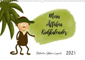 Mein Äffchen Kidskalender (Wandkalender 2021 DIN A3 quer) von Langowski,  Stephanie