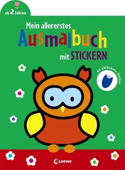 Mein allererstes Ausmalbuch mit Stickern (Eule)