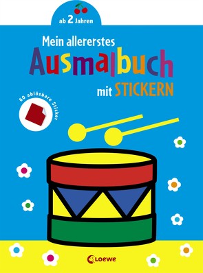 Mein allererstes Ausmalbuch mit Stickern (Trommel)