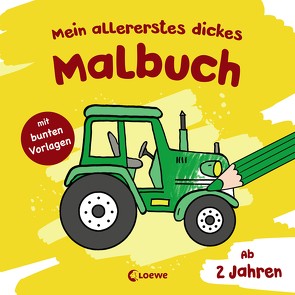 Mein allererstes dickes Malbuch (Traktor) von Flad,  Antje, Penner,  Angelika