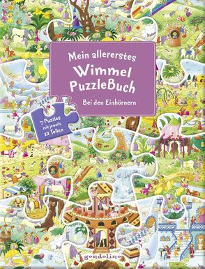 Mein allererstes WimmelPuzzleBuch – Bei den Einhörnern von Bartl,  Ulla