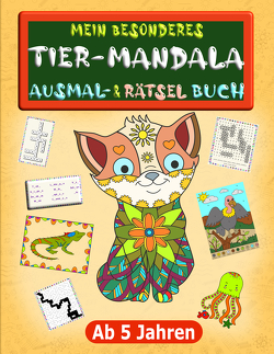 Mein besonderes Tier-Mandala Ausmal- & Rätselbuch ab 5 Jahren von Madrigenum,  Design