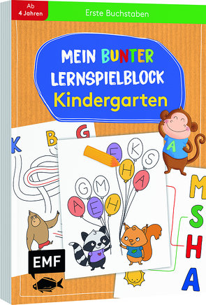 Mein bunter Lernspielblock – Kindergarten: Erste Buchstaben von Thißen,  Sandy