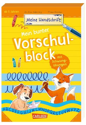 Mein bunter Vorschulblock mit Schwungübungen von Odersky,  Eva, Sauerborn,  Annika