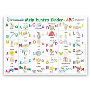 Mein buntes Kinder-ABC in Druckschrift von Momm,  Helga