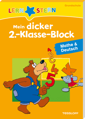 LERNSTERN Mein dicker 2.-Klasse-Block Mathe & Deutsch von Fuchs,  Birgit, Tophoven,  Manfred