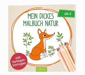 Mein dickes Malbuch Natur von Schneefuß,  Trixi