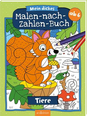 Mein dickes Malen-nach-Zahlen-Buch – Tiere von Thau,  Christine