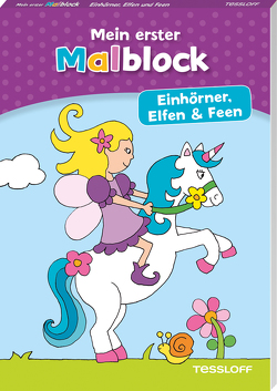 Mein erster Malblock. Einhörner, Elfen und Feen von Schmidt,  Sandra