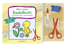 Mein erstes Bastelbuch mit Kinderschere und Klebestift (Küken) von Labuch,  Kristin