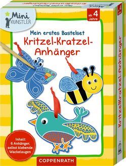 Mein erstes Bastelset: Kritzel-Kratzel-Anhänger