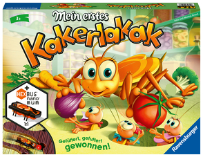 Ravensburger 20548 – Mein erstes Kakerlakak – Aktionspiel mit elektronischer Kakerlake für die Kleinen, Kinderspiel für 2-4 Spieler, geeignet ab 3 Jahren von Brand,  Inka und Markus