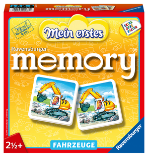 Ravensburger 21437 – Mein erstes memory® Fahrzeuge, der Spieleklassiker für die Kleinen, Kinderspiel für alle Fahrzeug-Fans ab 2 Jahren von Hurter,  William H.