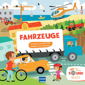 Fahrzeuge (Soundbuch) 12 Klänge zum Hören und Klappen zum Entdecken von Pop,  Charlie