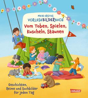 Mein erstes Vorlese-Bilder-Buch: Vom Toben, Spielen, Kuscheln, Staunen … von Becker,  Stéffie, Cordes,  Miriam, Egan,  Lorna, Friedl,  Peter, Görtler,  Carolin, Holtfreter,  Nastja, Jakobs,  Günther, Kraushaar,  Sabine, Moser,  Annette, Rachner,  Marina, Reider,  Katja, Schnabel,  Dunja, Teichmann,  Meike, Tielmann,  Christian, Vogel,  Heike, Weldin,  Frauke