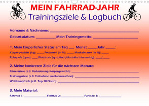 Mein Fahrrad-Jahr: Trainingsziele & Logbuch – Power Year Edition (Wandkalender 2022 DIN A3 quer) von Buckstern,  Maximilian