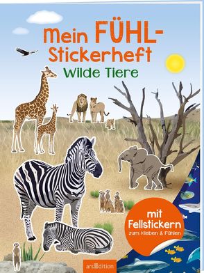 Mein Fühl-Stickerheft – Wilde Tiere von Bräuer,  Ingrid