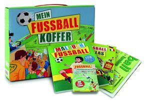 Mein Fußballkoffer: Stickeratlas – 30 Trainingskarten – Poster – Malbuch