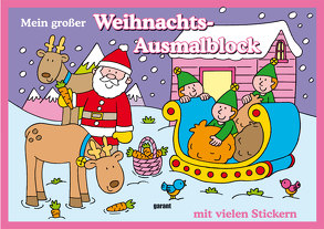 Mein großer Weihnachts-Ausmablbock rosa von garant Verlag GmbH