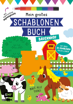 Mein großes Schablonen-Buch – Bauernhof von Golding,  Elizabeth, McDonald,  Jake