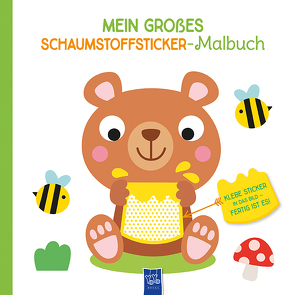 Mein großes Schaumstoffsticker-Malbuch – Bär