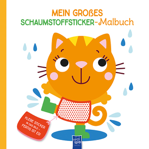 Mein großes Schaumstoffsticker-Malbuch – Katze